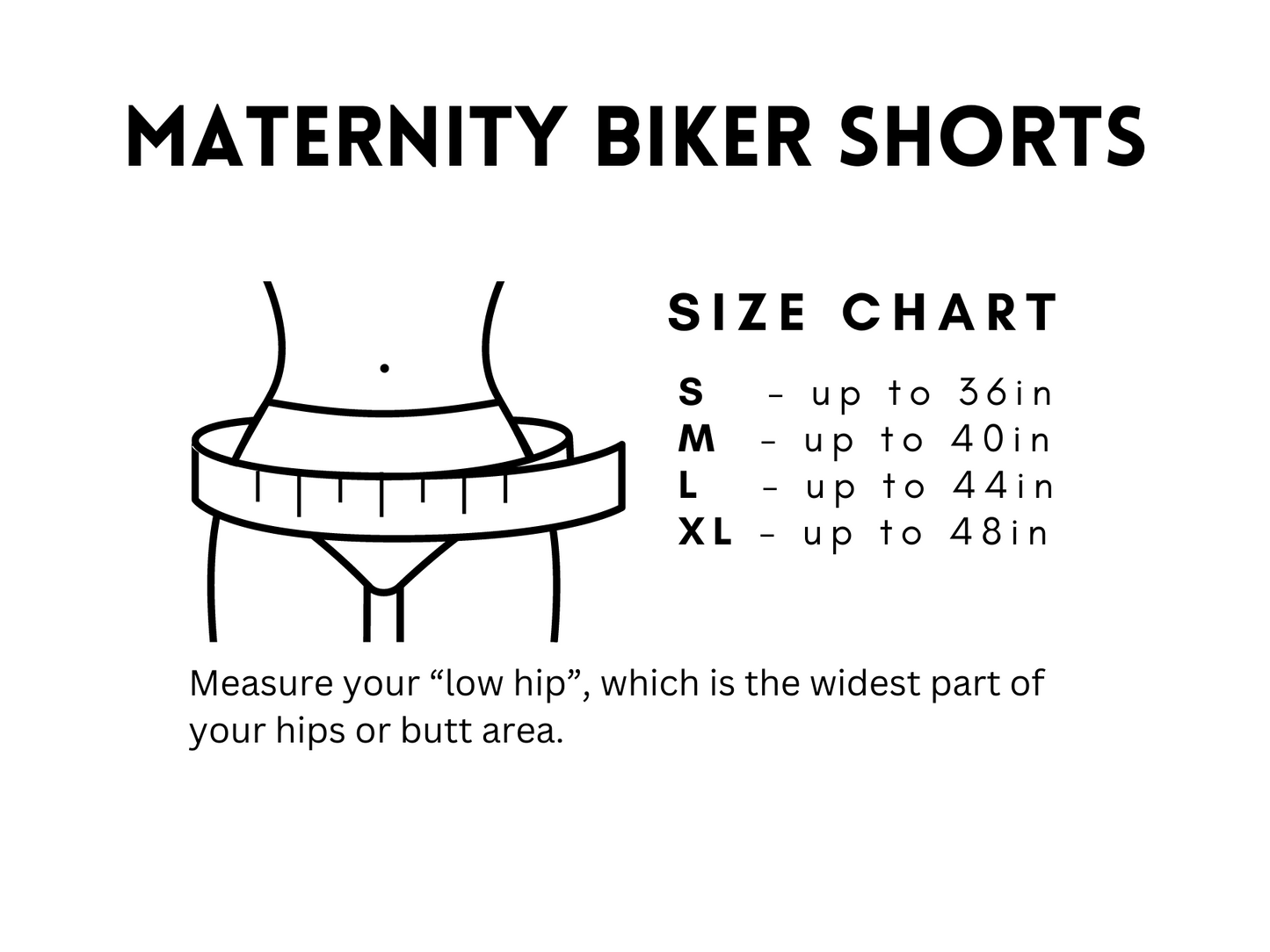 Maternity Lift and Support Biker Shorts