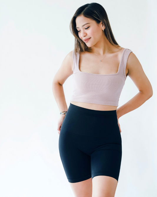 Postpartum Recovery and Tummy Control Biker Shorts